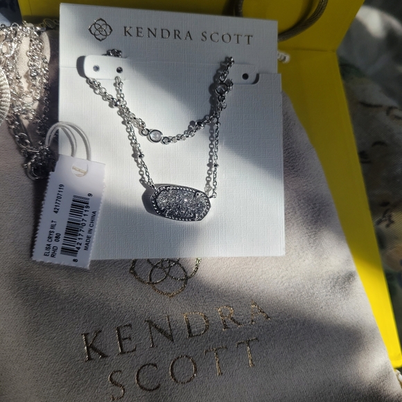 SOLD Kendra Scott Elisa Multi Strand Drusy Necklace - Picture 3 of 3